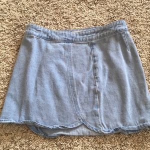 Denim PACSUN skirt with zipper